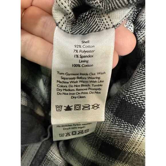 Eddie Bauer Boyfriend Relaxed Flannel Lined Jeans Gray Womens Size 10 - Picture 8 of 10